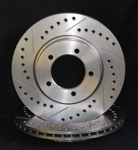 cross drilled or slotted